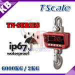 เครื่องชั่งดิจิตอล เครื่องชั่ง 6000Kg ตาชั่ง เครื่องชั่งดิจิตอลกันน้ำ เครื่องชั่งแขวนกันน้ำ 6000Kg ตาชั่งแขวนกันน้ำ 6000Kg เครื่องชั่งแขวน ตาชั่งแขวน CRANE SCALE เครื่องชั่งดิจิตอลแบบแขวนกันน้ำ 6000Kg อ่านค่าละเอียด 2Kg ยี่ห้อ T-SCALE รุ่น TN-SERIES