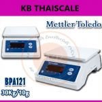 เครื่องชั่งกันน้ำ แบบตั้งโต๊ะ เครื่องชั่งน้ำหนักดิจิตอล แบบกันน้ำได้30 โล ความละเอียด10 กรัม รุ่น BPA121ยี่ห้อ Mettler Toledo