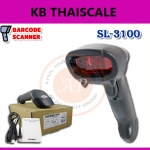 เครื่องอ่านบาร์โค้ด บาร์โค้ดสแกนเนอร์ เครื่องยิงบาร์โค้ด เลเซอร์บาร์โค้ด Barcode Scanner POS Barrcode Reader SL3100 (ไม่รวมขาตั้ง)