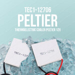 แผ่นทำความเย็น เทอร์โมอิเล็กทริค คูลเลอร์ TEC1-12706 TEC Thermoelectric Cooler Peltier 12V