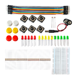 ชุด Kit ทดลองเบื้องต้น ชุดเล็ก บอร์ดทดลอง 400 ช่องเสียบ LED ตัวต้านทาน สายจัมเปอร์