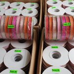 ริบบิ้นลายจุุดม้วนเล็ก ริบบิ้นลายจุด ริบบิ้นตราริบบอน ซัง