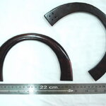 "หมด" หูกระเป๋าไม้ ขนาดใหญ่ Wooden Bag Handle (Large)