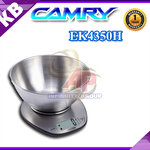 เครื่องชั่งดิจิตอล เครื่องชั่งอาหาร เครื่องชั่งสูตรในครัวเรื่อน ยี่ห้อ Camry รุ่น EK4350H พิกัด 5kg ความละเอียด 1 กรัม