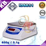 ตาชั่งดิจิตอล เครื่องชั่งกันน้ำ ตาชั่งกันน้ำ รุ่น IDS831-600g ค่าละเอียด 0.1 กรัม ยี่ห้อ SDS ไต้หวัน ราคาถูก คุณภาพดี