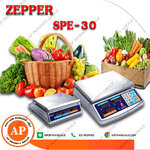 ตาชั่งคำนวณราคา30กิโลกรัม เครื่องชั่งแสดงคำนวณราคา30000g เครื่องชั่งน้ำหนักชั่ง30kg ความละเอียด0.005kg ขนาดถาดชั่ง 195x300mm. ZEPPER รุ่น SPE-30 -พร้อมใบตรวจรับรองจากสำนักงานกลางชั่งตวงวัด