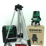 เครื่องวัดระดับเลเซอร์ ระดับน้ำเลเซอร์ 5 เส้น 360 องศา พร้อมกล่องเก็บอุปกรณ์ พร้อมขาตั้งวัดระดับ รับประกันสินค้า 3 เดือน