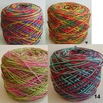 ไหมพรม ฝ้ายเชือกนิ่ม สีเหลือบโทนเข้ม YSD