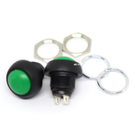 สวิตช์กดติดปล่อยดับ Reset Switch แบบกันน้ำขนาด 12mm สีเขียว