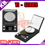 เครื่องชั่งทศนิยม 3 ตำแหน่ง เครื่องชั่งพกพา Digital 100g x 0.001g เหมาะสำหรับ ชั่งเพชร ทอง พลอย ฯลฯ YI-103