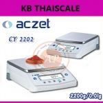 เครื่องชั่งดิจิตอล ทศนิยม 2 ตำแหน่ง เครื่องชั่งละเอียดสูง ตาชั่งดิจิตอล Precision balance ยี่ห้อ ACZET รุ่น CY2202 พิกัด 2200g ละเอียด 0.01g จานชั่งเหลี่ยม ขนาด 198*205mm. ผลิตภัณฑ์จากประเทศอินเดีย