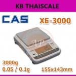 เครื่องชั่งดิจิตอลความละเอียดสูง ตาชั่งแบบความละเอียดสูง 3000g ความละเอียด 0.05/0.1g ถาดชั่งขนาด 155x143mm ยี่ห้อ CAS รุ่น XE Series 3000g/0.05/0.1g