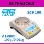 เครื่องชั่งดิจิตอลความละเอียดสูง ตาชั่งแบบความละเอียดสูง 100g ความละเอียด 0.001g หน้าจอแสดงผล LCD ยี่ห้อ ADAM รุ่น SCB100 100g/0.001g