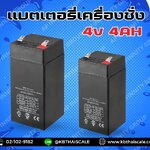 แบตเตอรี่ 4V 4AH แบตเตอรี่เครื่องช่ง อะไหล่เครื่องชั่ง แบตเตอรี่แบบแห้ง 4v 4AH