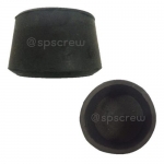 ลูกยาง สวมขาโต๊ะ สีดำ-กลม-สวมนอก