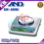 ตาชั่งดิจิตอล เครื่องชั่งดิจิตอลตั้งโต๊ะ เครื่องชั่งระบบอิเล็กทรอนิกส์ เครื่องชั่ง 300g ละเอียด 0.01g ขนาด 110 มิลลิเมตร ,AND รุ่น EK-300i