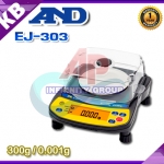 เครื่องชั่งความละเอียดสูง เครื่องชั่งดิจิตอล 300 กรัม เครื่องชั่ง 300 กรัม ตาชั่ง 300 กรัม อ่านค่าความละเอียด 0.001 กรัม ทศนิยม 3 ตำแหน่ง รุ่น EJ-303 ยี่ห้อ AND