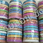 ริบบิ้นกากเพชรพิมพ์ลายม้วนเล็ก