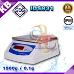 ตาชั่งดิจิตอล เครื่องชั่งกันน้ำ ตาชั่งกันน้ำ รุ่น IDS831-1.5K ความละเอียด 0.1g ยี่ห้อ SDS ไต้หวัน ราคาถูก คุณภาพดี