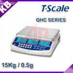 เครื่องชั่งดิจิตอลนับจำนวนตั้งโต๊ะ เครื่องชั่งดิจิตอล 15Kg เครื่องชั่งดิจิตอลนับจำนวน 15Kg เครื่องชั่งนับชิ้นงาน 15Kg ตาชั่งดิจิตอล 15Kg ค่าละเอียด 0.5g ยี่ห้อ T-SCALE รุ่น QHC-15K+