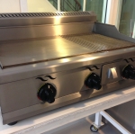 เตากระทะแบนระบบแก๊สแผ่นเรียบ+หยัก Si-HPG-W แก๊ส 3