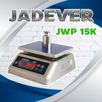 เครื่องชั่งกันน้ำ 15 กิโลกรัม เครื่องชั่งตั้งโต๊ะกันน้ำ 15 กิโล เครื่องชั่งน้ำหนักดิจิตอล15กิโลกรัม (กันน้ำได้) เครื่องชั่งดิจิตอล15กิโล เครื่องชั่งน้ำหนัก15kg ตาชั่ง15กิโลกรัม ความละเอียด 2/1g แท่น 230x190mm. ยี่ห้อ JADEVER รุ่น JWP-15K