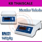 เครื่องชั่งกันน้ำ แบบตั้งโต๊ะ เครื่องชั่งน้ำหนักดิจิตอล แบบกันน้ำได้ 7.5 โล ความละเอียด 2 กรัม รุ่น BPA121ยี่ห้อ Mettler Toledo
