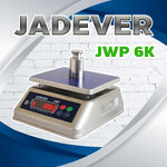 เครื่องชั่งกันน้ำ 6 กิโลกรัม เครื่องชั่งตั้งโต๊ะกันน้ำ 6 กิโล เครื่องชั่งน้ำหนักดิจิตอล6กิโลกรัม (กันน้ำได้) เครื่องชั่งดิจิตอล6กิโล เครื่องชั่งน้ำหนัก6kg ตาชั่ง6กิโลกรัม ความละเอียด 1/0.5g แท่น230x190mm. ยี่ห้อ JADEVER รุ่น JWP-6K