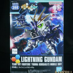 กันดั้ม Bandai Spirits Gunpla SD Gundam BB Senshi Gundam Build Fighters Try No.398 LGZ-91 Lightning Gundam