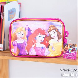 กระเป๋าใส่ดินสอลายเจ้าหญิงแอเรียล&ราพันเชล&เบล(Disney Princess) ลิขสิทธิ์แท้