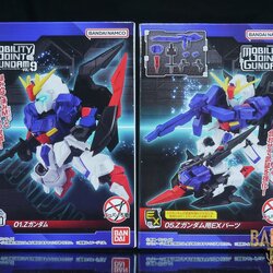 กันดั้ม Bandai Candy Toy Mobility Joint Gundam Vol.9 No.01 MSZ-006 Zeta Gundam + No.05 Zeta Gundam's EX Parts Set (เซ็ตคู่ 2 กล่อง)
