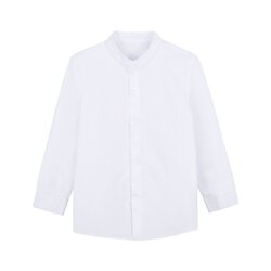 Bsh02026-สีขาวคอจีน, #140-อก26 ยาว21 นิ้ว