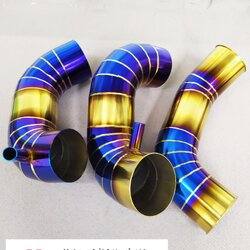 ตัวอย่างท่ออินเตอร์ทำสีไทเทเนียม | PVD Coating