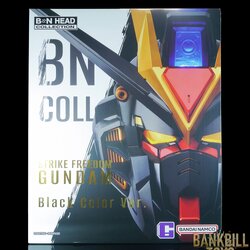 กันดั้ม Bandai Namco Top Toy Store Pre-Sale Limited BN Head Collection ZGMF-X20A Strike Freedom Gundam Black Color Ver. [Box Number : 386]