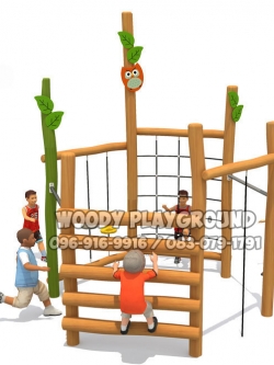 เครื่องเล่นสนามไม้ ชุดซุ้มผจญภัย