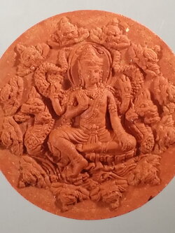 รหัสสินค้า จตุคามรามเทพ 130 จตุคามรามเทพ รุ่น เฮงรับทรัพย์ ว่านแดง โค๊ตเงิน