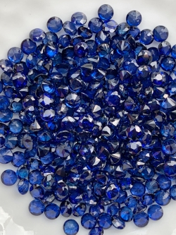 ไพลิน ดิฟิวชั่นกลม 2.6 มม. 1 กะรัต