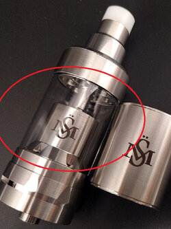 แก้วอะไหล่ ไม่มีอะตอม Glass Tube for Kayfun V5 22mm 5ml
