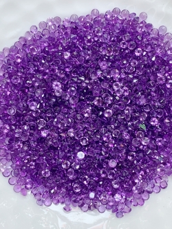 Amethyst อเมทิสกลม 1.7 มม. 5 กะรัต