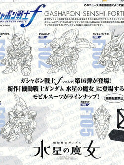 <Preorderปิดรับวันที่ 6/9/2022 >เปิดรับPreorder มีค่ามัดจำ 100 บาท GUNDAM GASHAPON SENSHI FORTE 16 (set of 5)