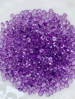 Amethyst อเมทิสกลม 1.8 มม. 5 กะรัต