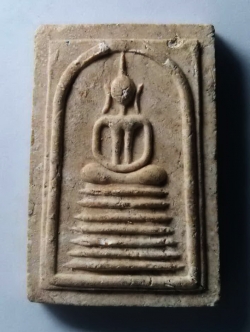 รหัสสินค้า พระสมเด็จ วัดต่างๆ 253 พระสมเด็จฐาน 7 ชั้น หลังรูปเหมือนหลวงพ่อเติม วัดละเมาะ