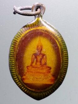 รหัสสินค้า เครื่องราง ล็อกเก็ต ภาพถ่าย 129 ล็อกเก็ตพระพุทธโคดม หลังหลวงพ่อขอม วัดไผ่โรงวัว จังหวัดสุพรรณบุรี