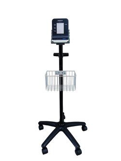 เครื่องวัดความดันโลหิตแบบดิจิตอลแบบตั้งโต๊ะ OMRON รุ่น HBP-1120 + พร้อมรถเข็นขาตั้งครบชุด และอุปกรณ์ประกอบการใช้งาน