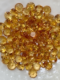 ซิทรินกลม 5.0 มม. 5 กะรัต