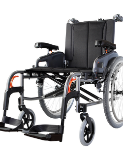 รถเข็นอลูมินัมอัลลอยด์คาร์ม่า ไซร์ใหญ่พิเศษ Karma รุ่น Flexx HD (KM-8022) เบาะกว้างพิเศษ 22 นิ้ว รองรับน้ำหนักสูงสุด 170 กิโลกรัม เหมาะสำหรับ คนมีรูปร่างใหญ่, คนที่มีน้ำหนักมาก, คนไซร์ฝรั่ง สูง ใหญ่ ของแท้ รับประกันศูนย์ไทย 5 ปี