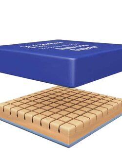 เบาะโฟมรองนั่งลดโอกาสการเกิดแผลกดทับ Dyna Tek Superior หนา 10 cm รับน้ำหนักได้ 127kg ผ้าคลุมเบาะกันน้ำ เหมาะสำหรับวีลแชร์ หรือเก้าอี้นั่งทั่วไป