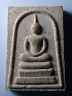 รหัสสินค้า พระสมเด็จ วัดต่างๆ 324 พระสมเด็จเนื้อผงหลังพระคาถาชินบัญชร ไม่ทราบที่