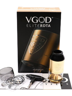 แก้วอะไหล่ ไม่มีอะตอม Glass Tube for VGOD ELITE RDTA 24mm 4ml
