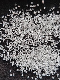 เพทายขาวกลมเจียรเหลี่ยม Size 0.8 มม. 1 กะรัต